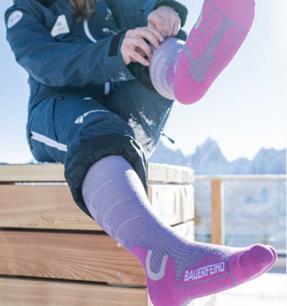 Ski kousen, compressie kousen, alpine kousen, bauerfeind kousen